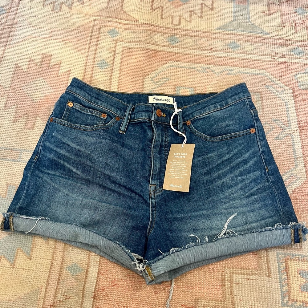 NWT High Waist Stretch Denim Cut Off Shorts